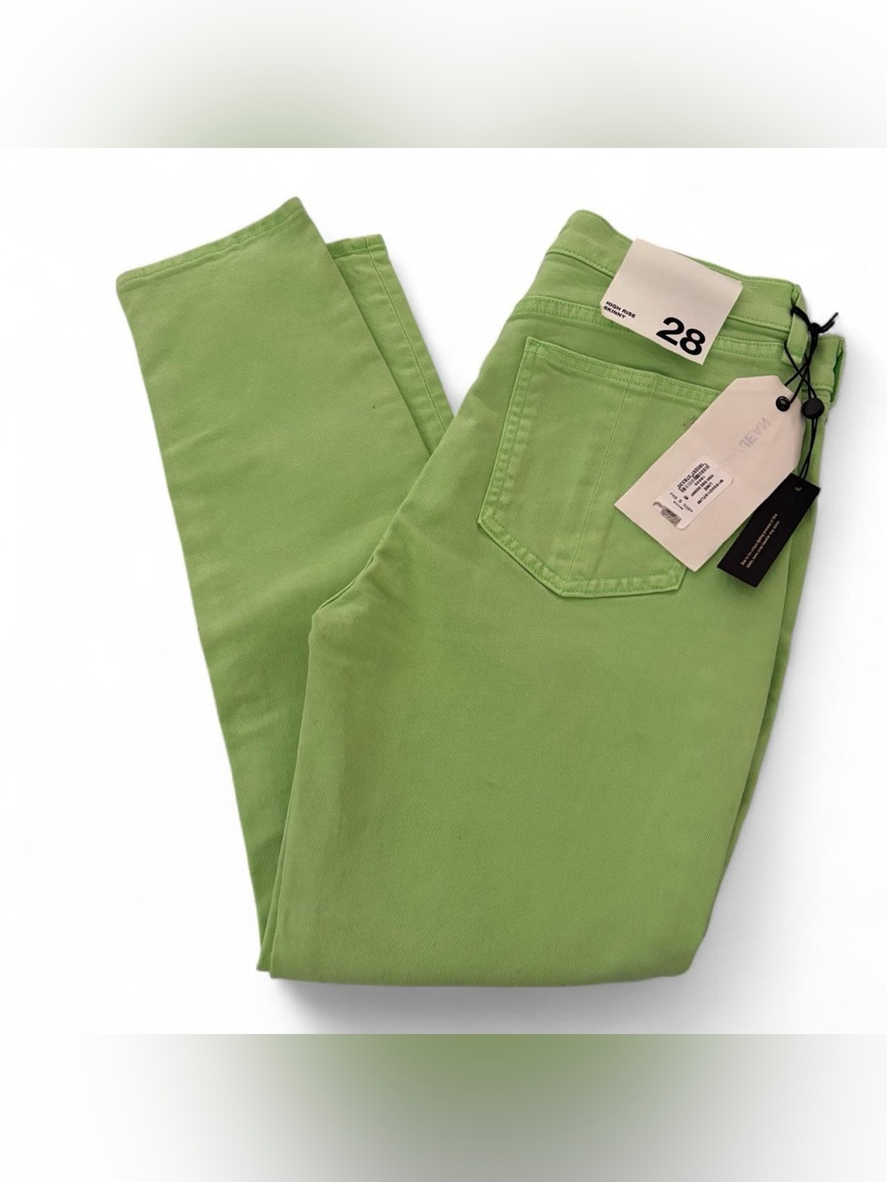 NWT rag & bone High Rise Lime Skinny Jeans